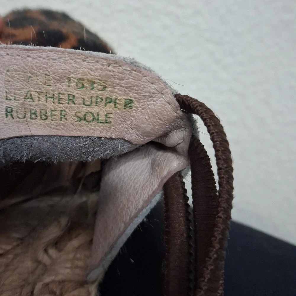 Picon Calf Hair Spanish Handmade Espadrille Slingback Shoe Brown Women sz 9.5